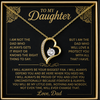 You will always be my little girl - Necklace for Daughter from Dad